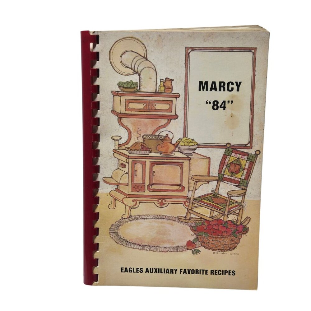 Marcy 84 Eagles Auxiliary Cookbook Favorite Recipes Vintage 1983 Recipe Book